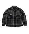 Pop Checked Wool Shirt Jacket Black/Charcoal