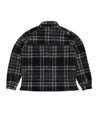 Pop Checked Wool Shirt Jacket Black/Charcoal