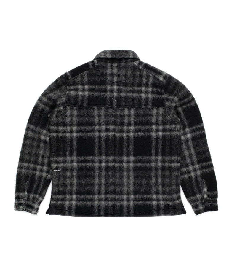 Pop Checked Wool Shirt Jacket Black/Charcoal