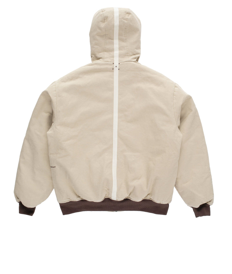Pop Hooded Flight Jacket White Pepper