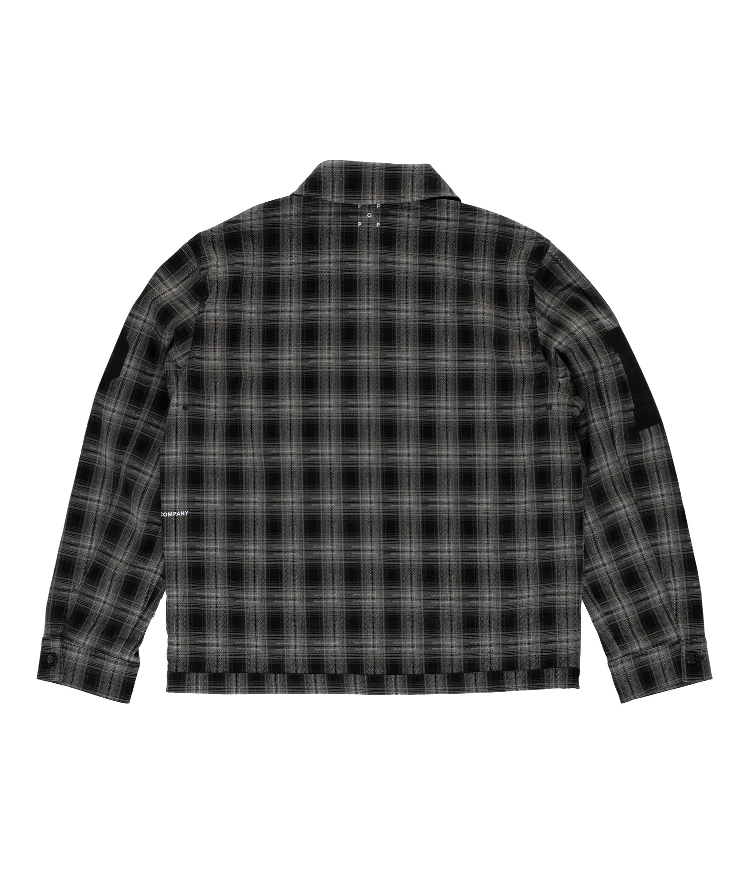 Checked Football Jacket Charcoal