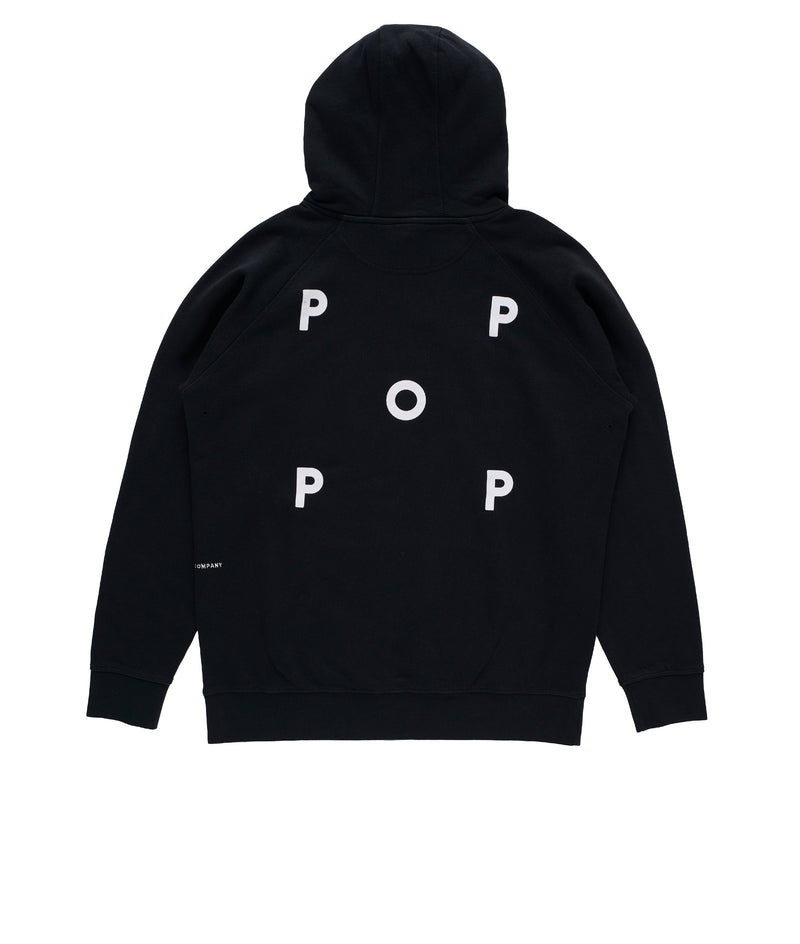 POP TRADING COMPANY ロゴ　パーカー Pop Logo Hooded Sweat Black/White