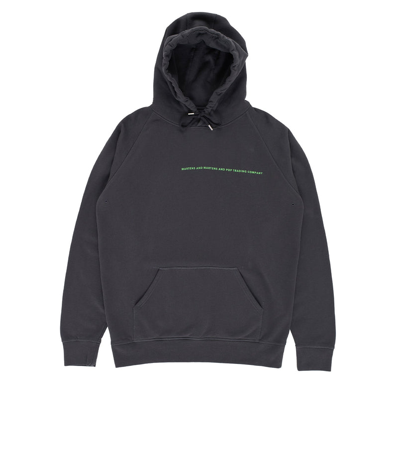 Pop & Martens & Martens Hooded Sweat Anthracite