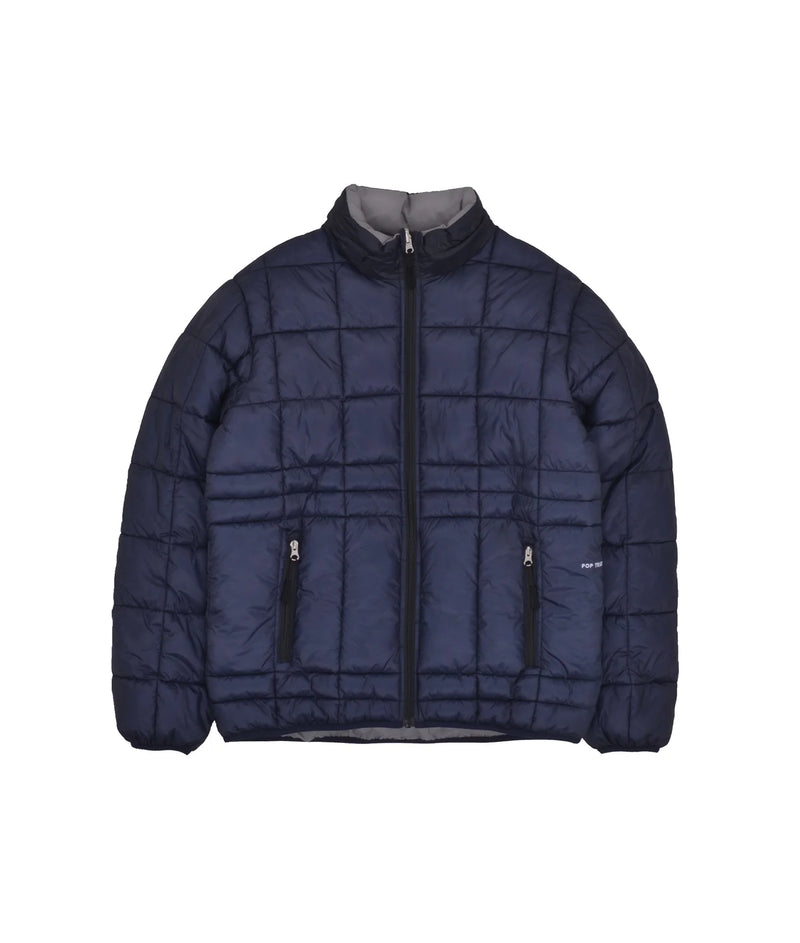 Pop Quilted Reversible Puffer Jacket Navy/Drizzle