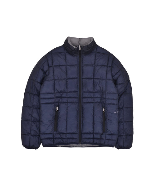 Featured Product Image Of Pop Quilted Reversible Puffer Jacket Navy/Drizzle