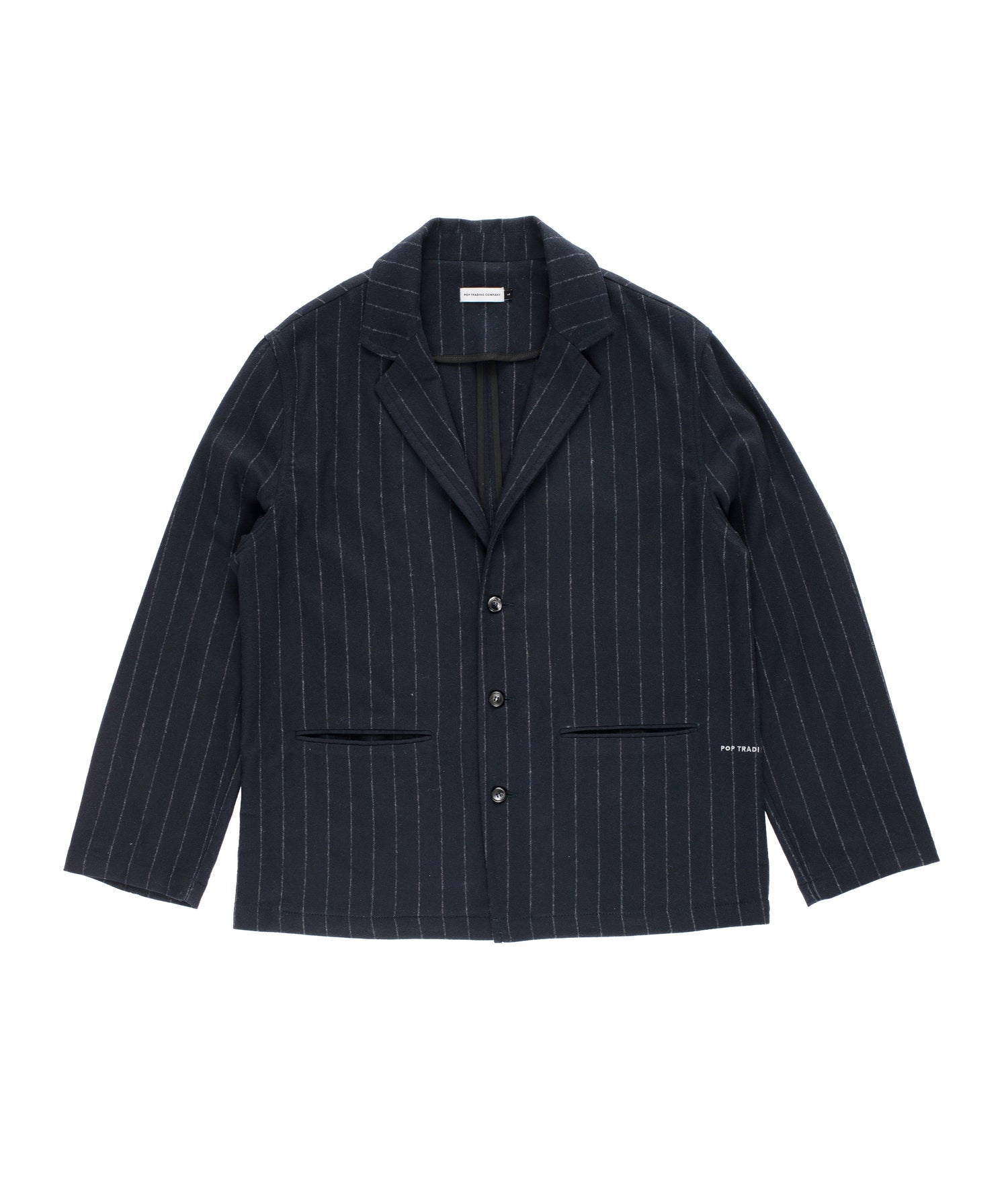 Pop Pinstripe Hewitt Suit Jacket Navy/Grey
