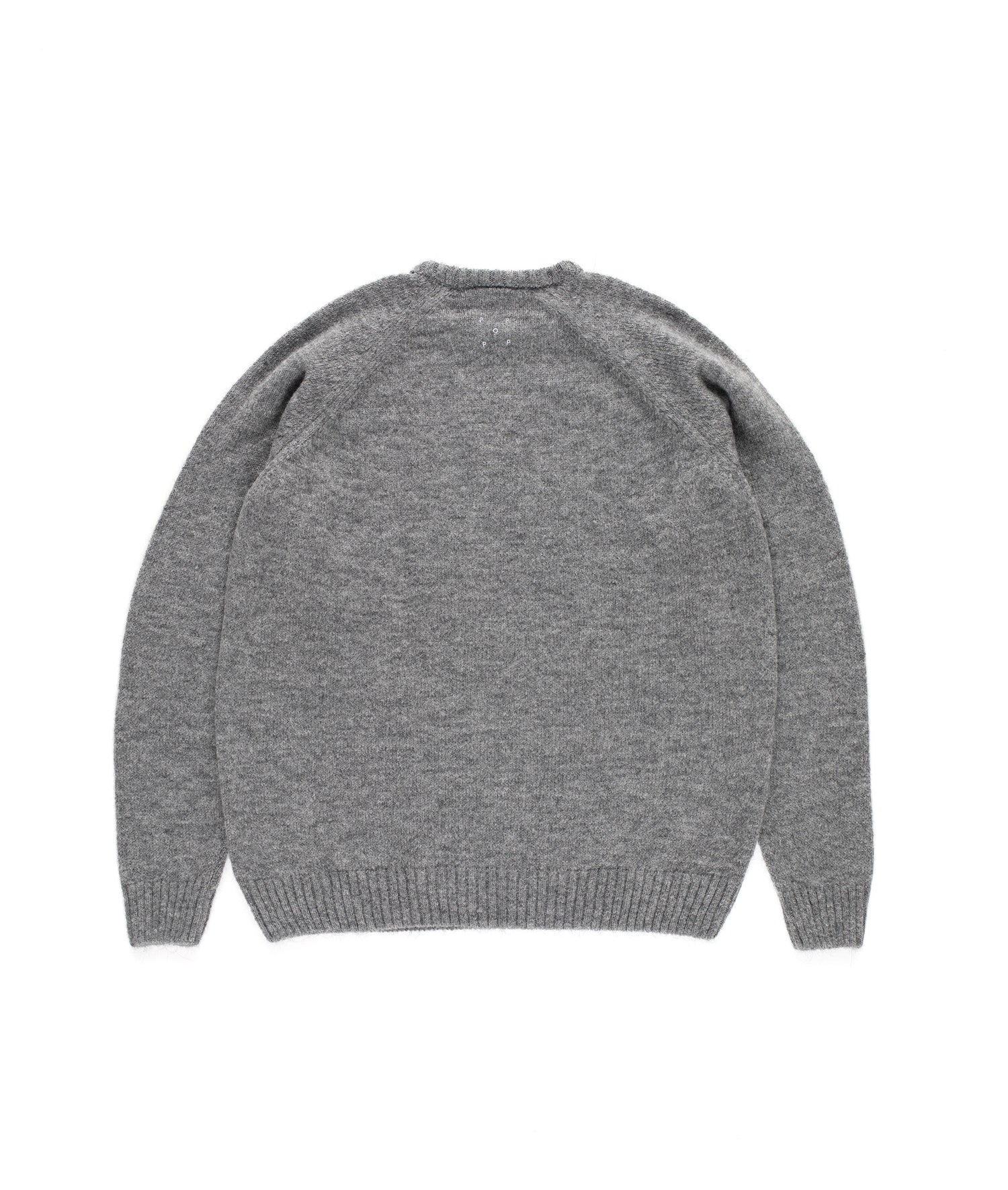 Miffy & Pop Knitted Mohair Crewneck Heather Grey