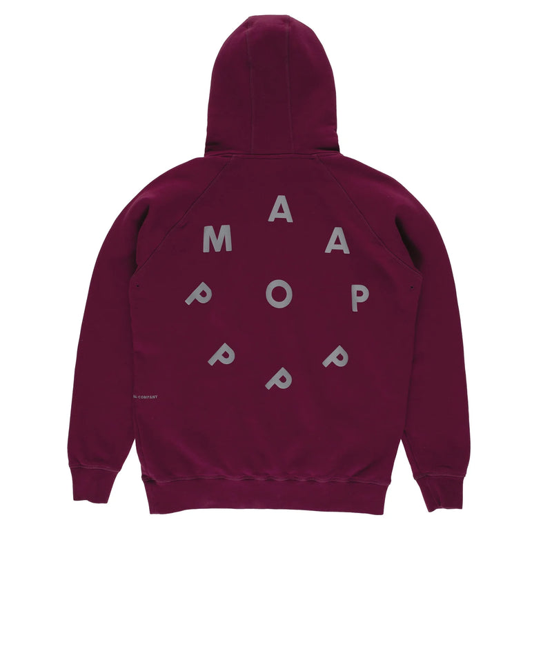 MAAP & Pop Logo Hooded Sweat Purple Potion