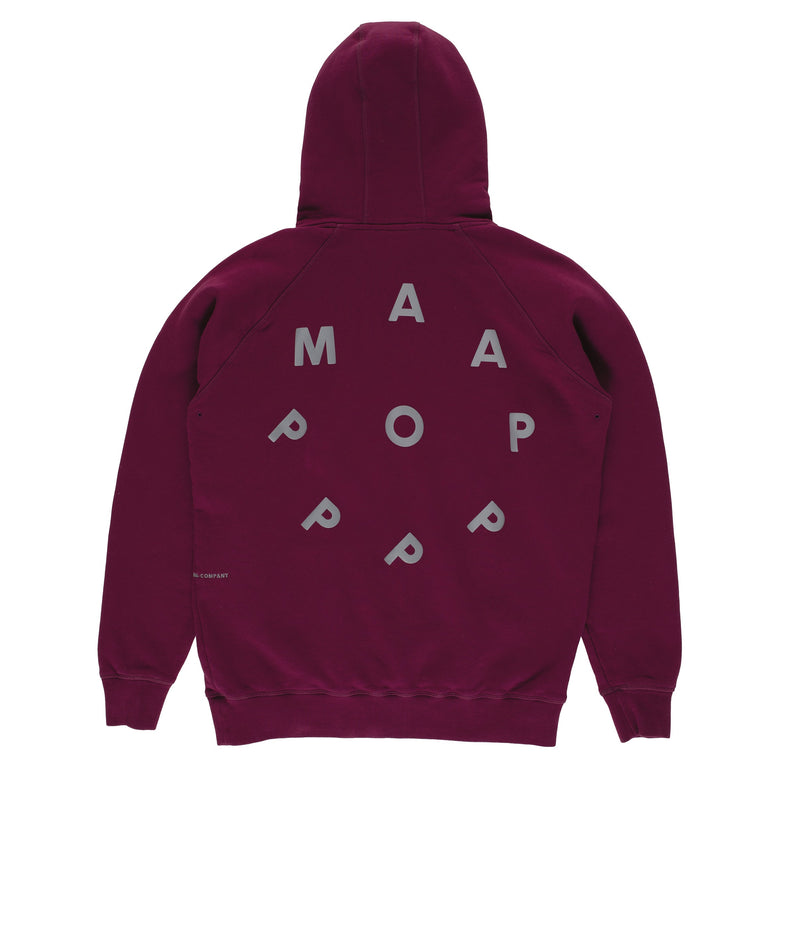 MAAP & Pop Logo Hooded Sweat Purple Potion