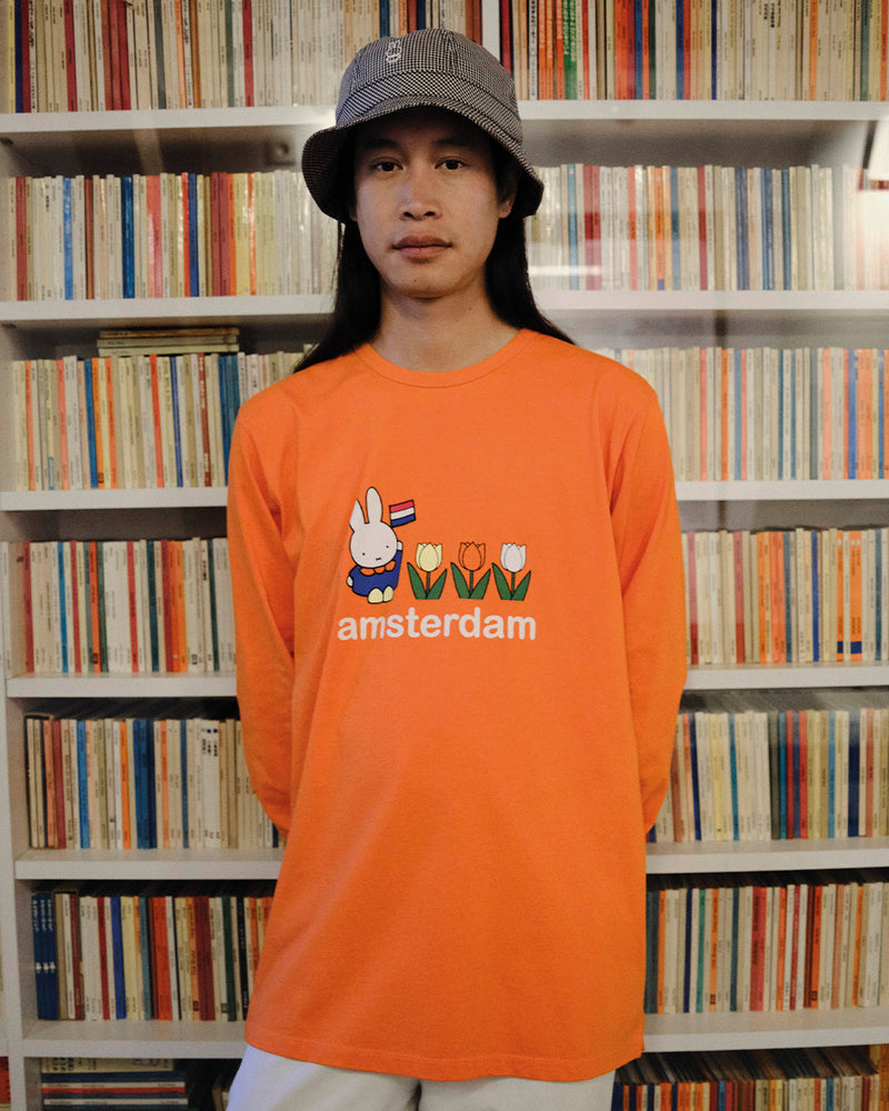Pop & Miffy Amsterdam Longsleeve T-Shirt Orange
