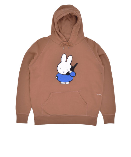 Featured Product Image Of Pop & Miffy Calling Applique Hooded Sweat Brown