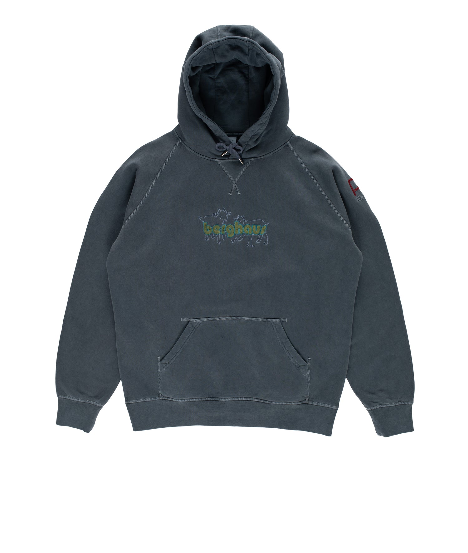 Pop & Berghaus Berggoat Hooded Sweat Washed Navy