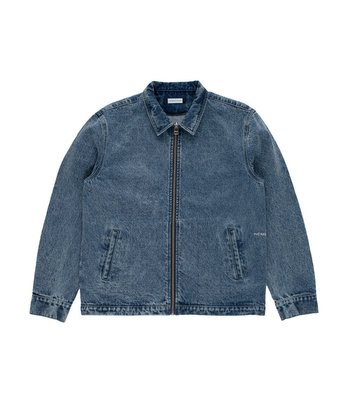 Featured Product Image Of Pop Denim Full Zip Jacket Stonewashed