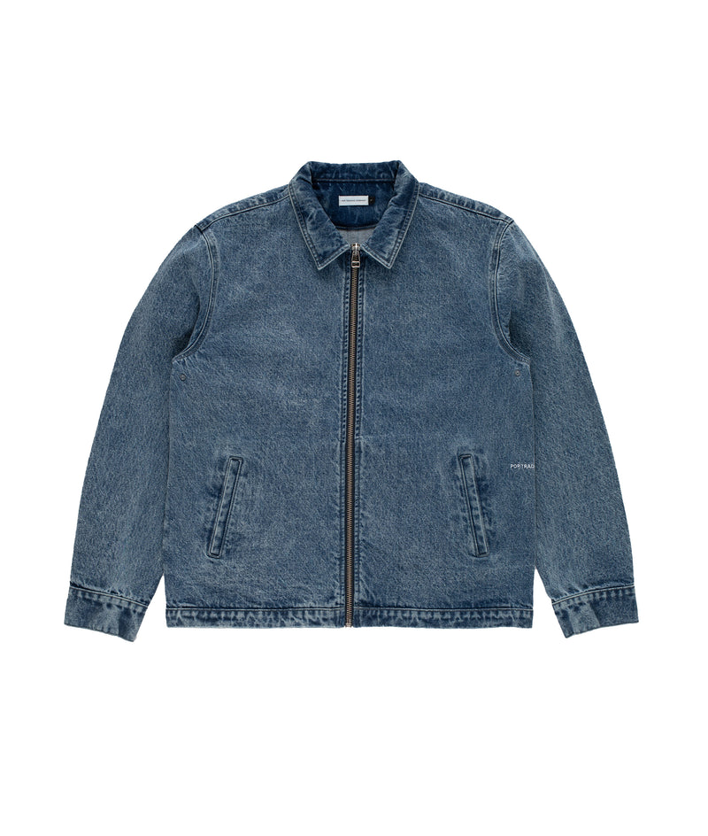 Pop Denim Full Zip Jacket Stonewashed