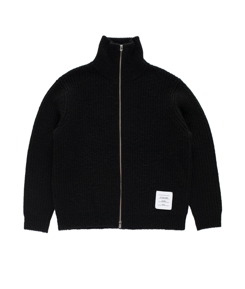 Pop Knitted Full Zip Black