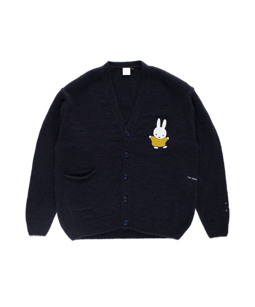 Featured Product Image Of Miffy & Pop Knitted Mohair Cardigan Navy