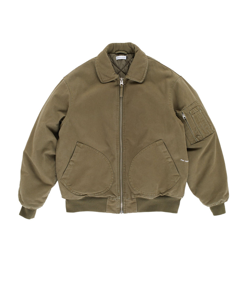 POP TRADING COMPANY フライトジャケット POP TRADING COMPANY FLIGHT JACKET BLACK | CANOL