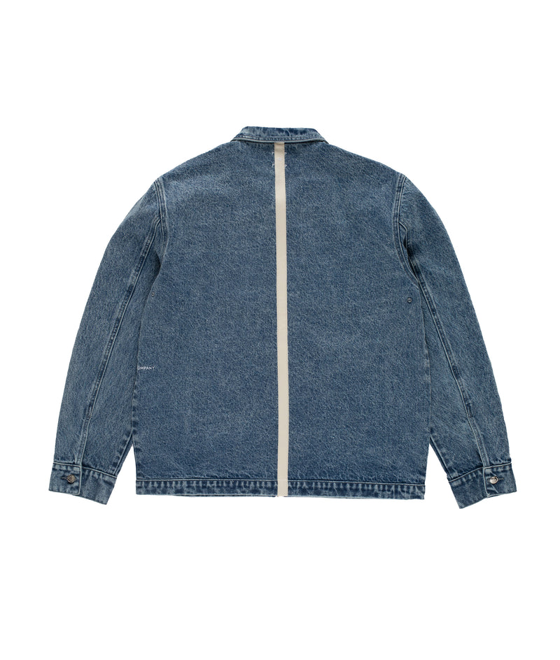 Pop Denim Full Zip Jacket Stonewashed