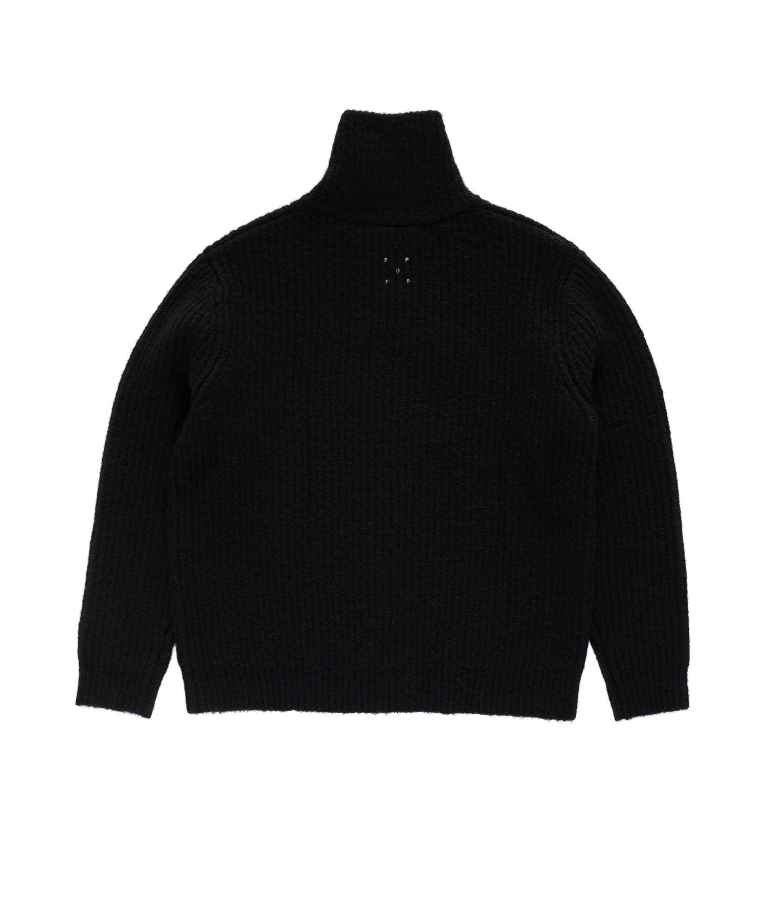 Pop Knitted Full Zip Black