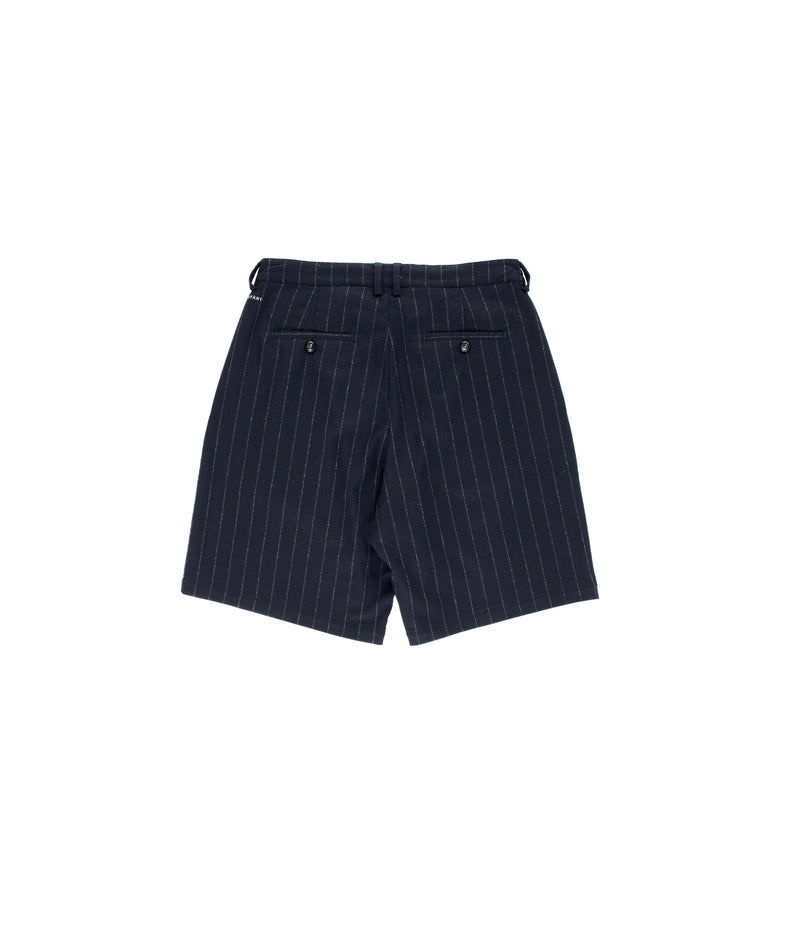 Pop Pinstripe Suit Short Navy/Grey