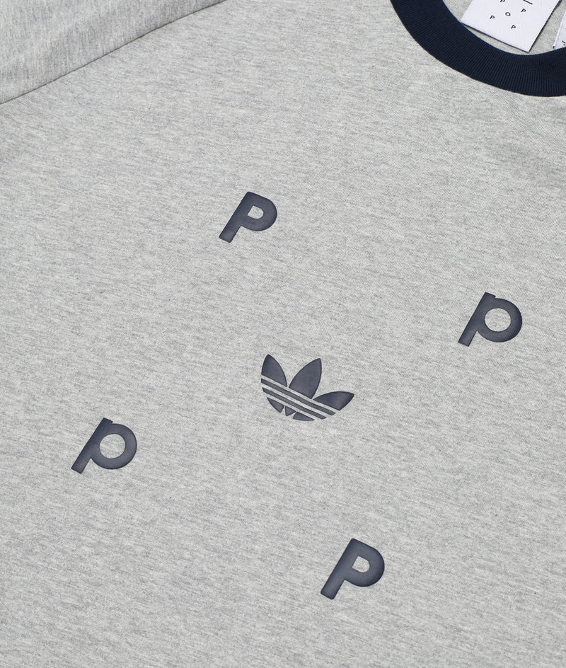 Pop & Adidas Classic T-Shirt Grey/Navy