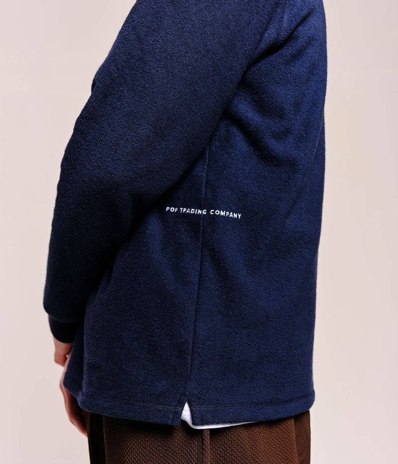 Pop Terry Rugby Polo Shirt Navy