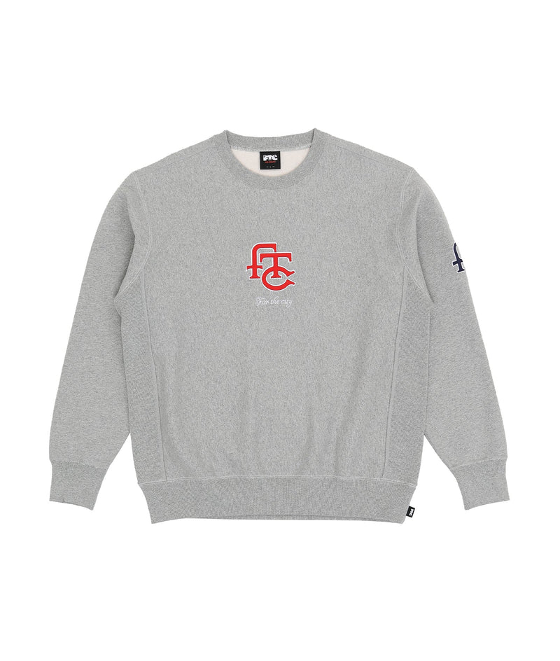 FTC & Pop Crewneck Sweat Heather Grey