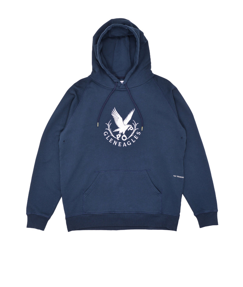 Pop & Gleneagles Crest Hooded Sweat Navy