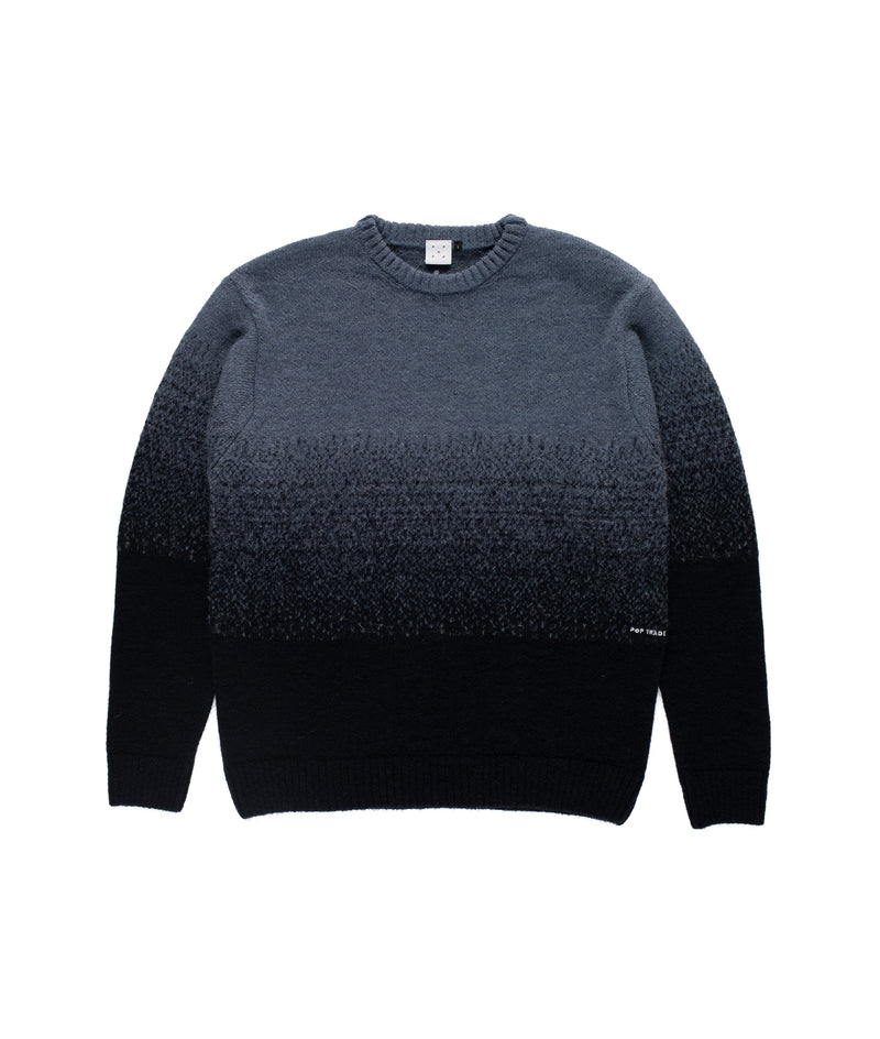 Pop Knitted Gradient Crewneck Tradewinds/Navy