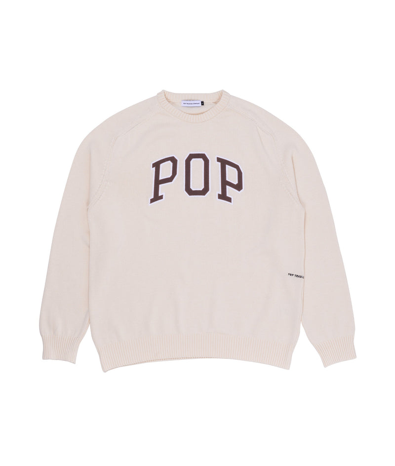 Pop Arch Knitted Crewneck Off White