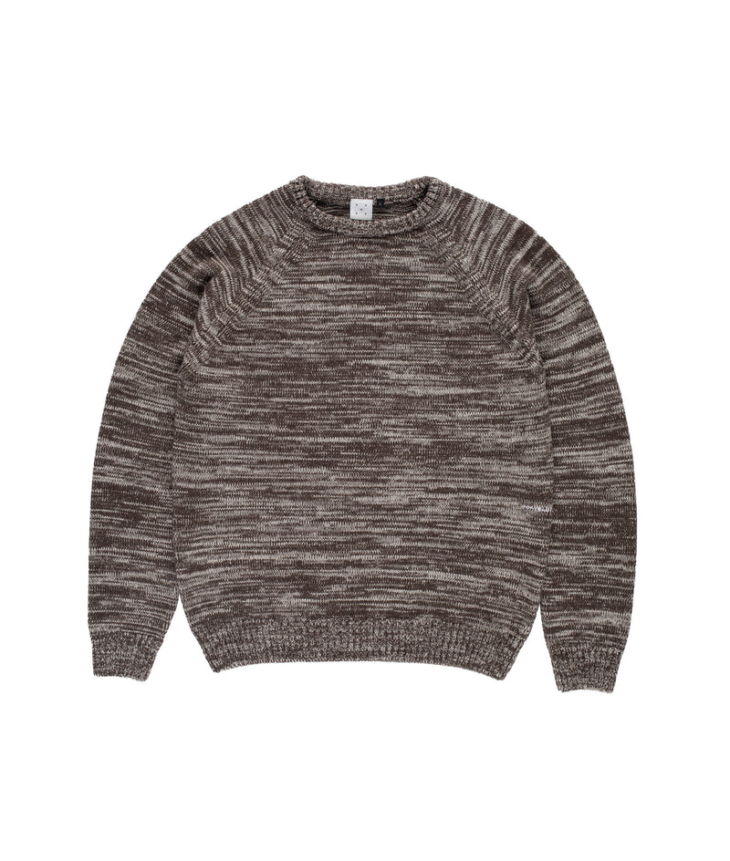 Pop Knitted Melange Logo Crewneck Delicioso/Off White