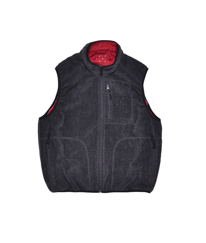Pop Reversible Vest Anthracite/Rio Red