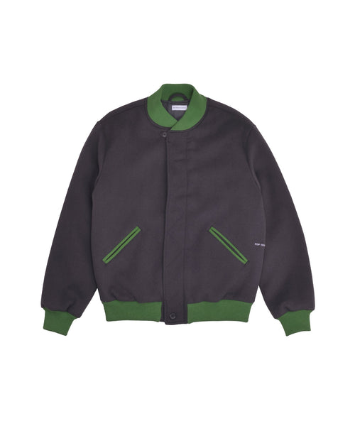 Featured Product Image Of Pop Varsity Jacket Charcoal/Foliage
