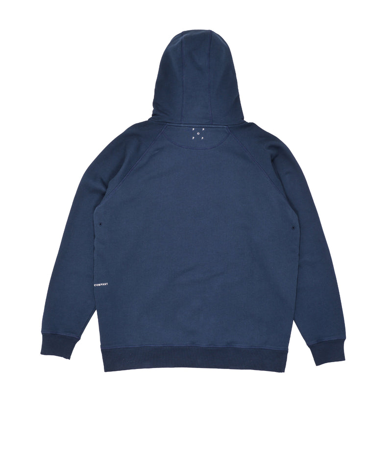 Pop & Gleneagles Crest Hooded Sweat Navy