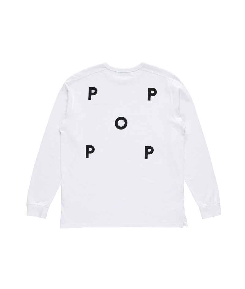 Pop Logo Longsleeve White/Black