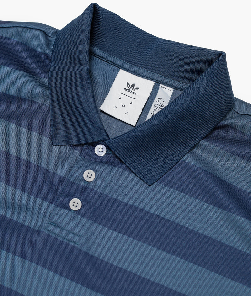 Pop & Adidas Polo SS T-Shirt Navy/Blue