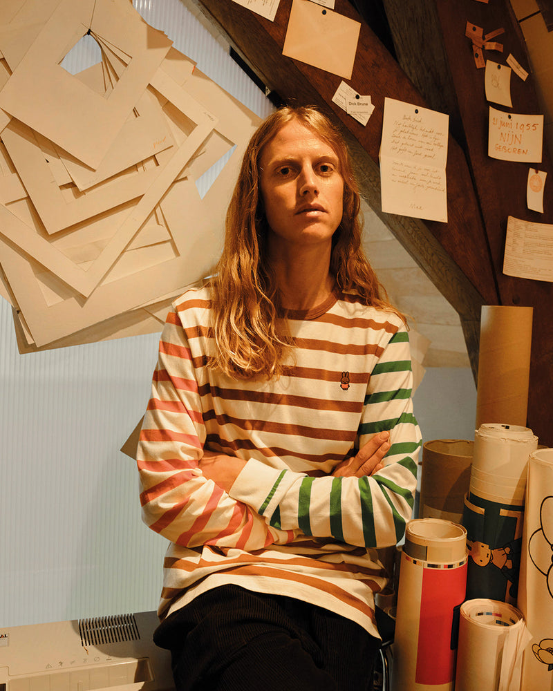 Pop & Miffy Striped Longsleeve T-Shirt Multi