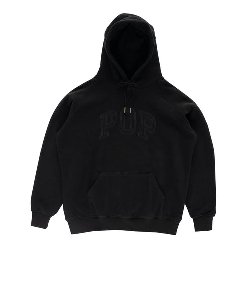 Featured Product Image Of Pop Arch Hooded Sweat Black Fleece