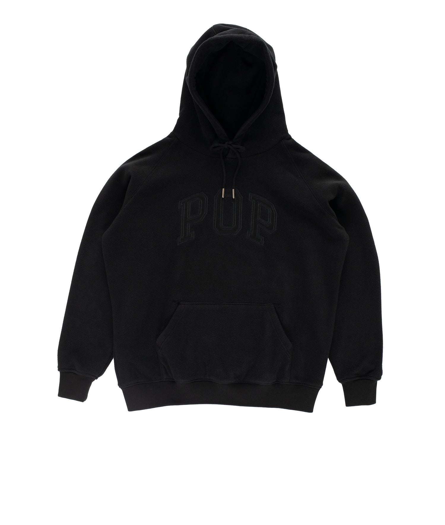 Pop Arch Hooded Sweat Black Fleece