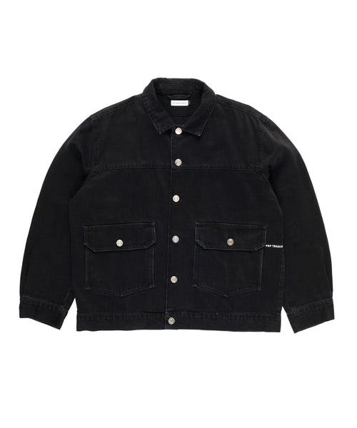Featured Product Image Of Pop Full Button Denim Jacket Black