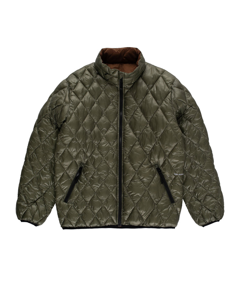 Pop Quilted Reversible Jacket Four Leaf Clover/Bison