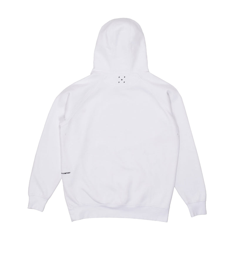 Pop & Gleneagles Golfcart Hooded Sweat White