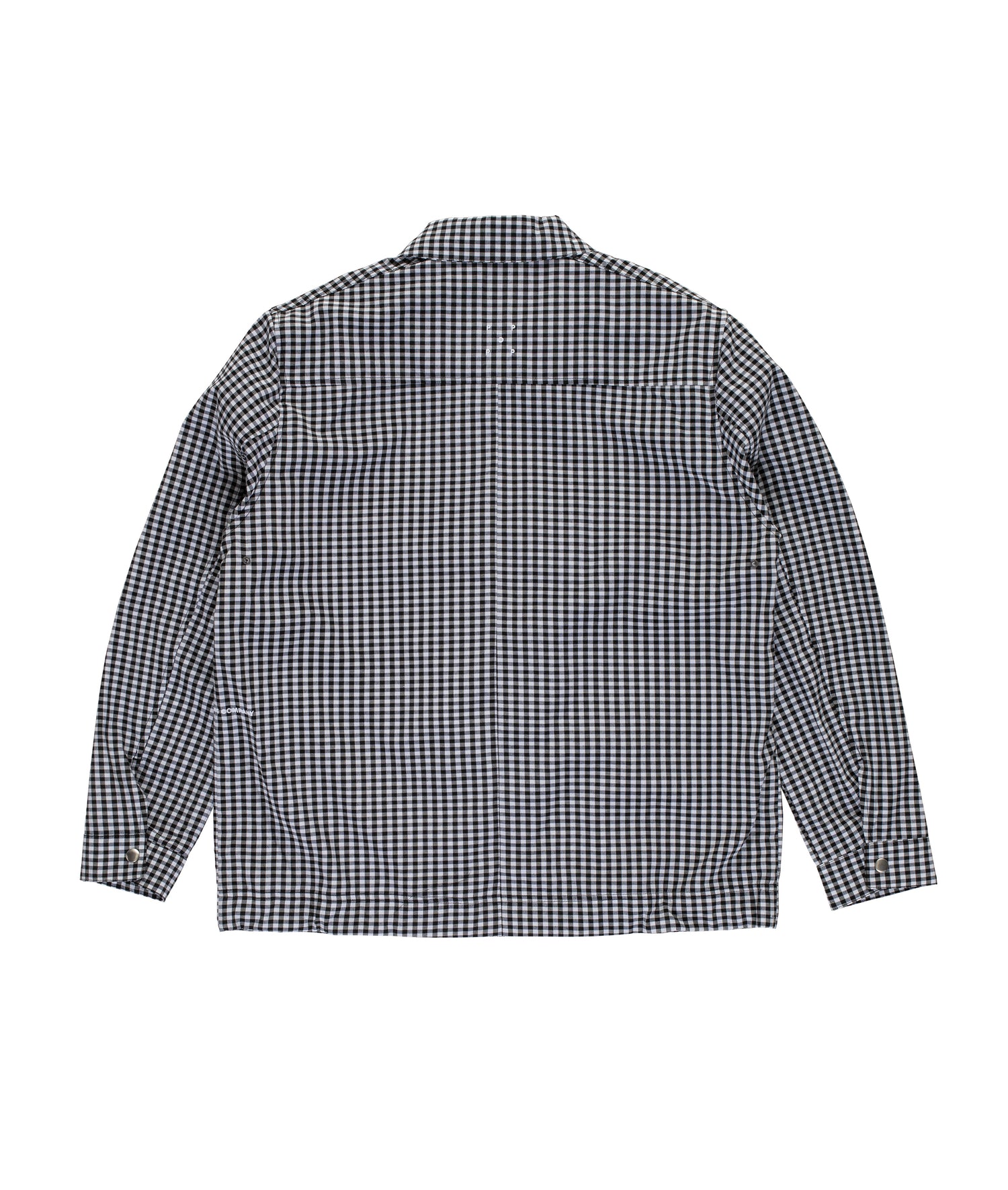 Gingham Boxer Overshirt Black/Off White