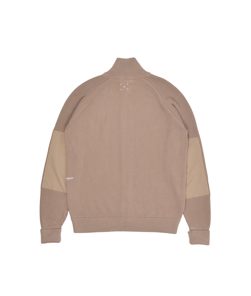 Pop Fullzip Knitted Vest White Pepper