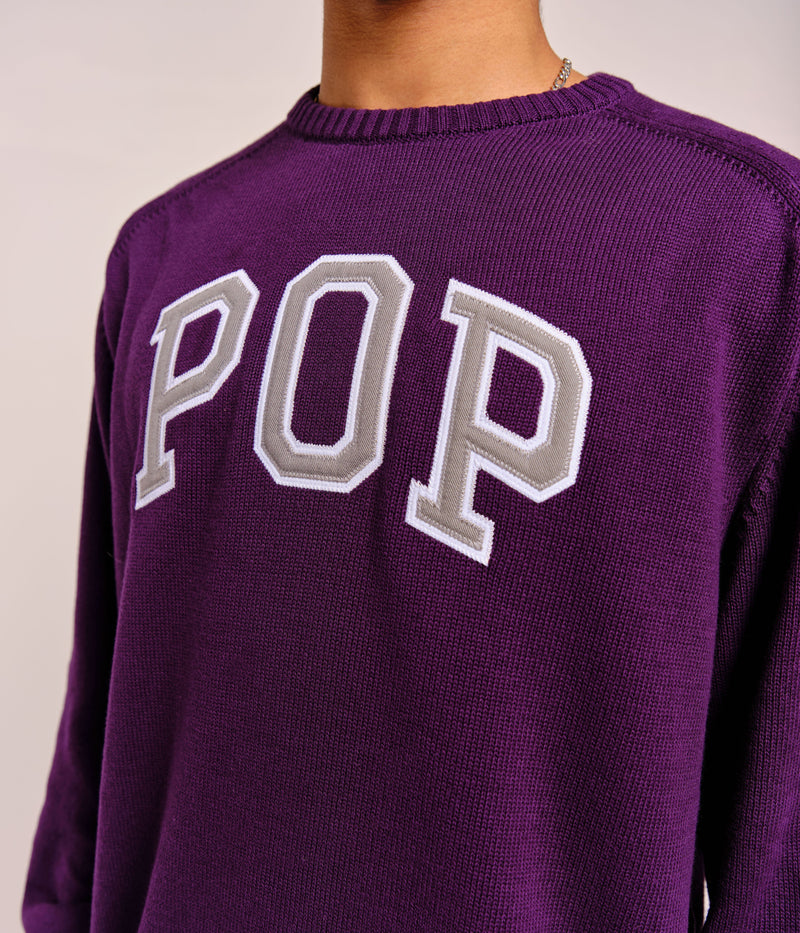 Pop Arch Knitted Crewneck Mysterioso