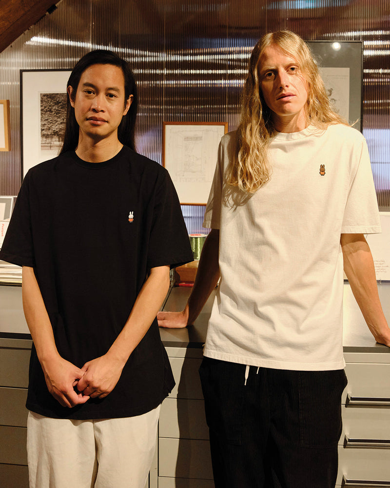 Pop & Miffy Embroidered T-Shirt White