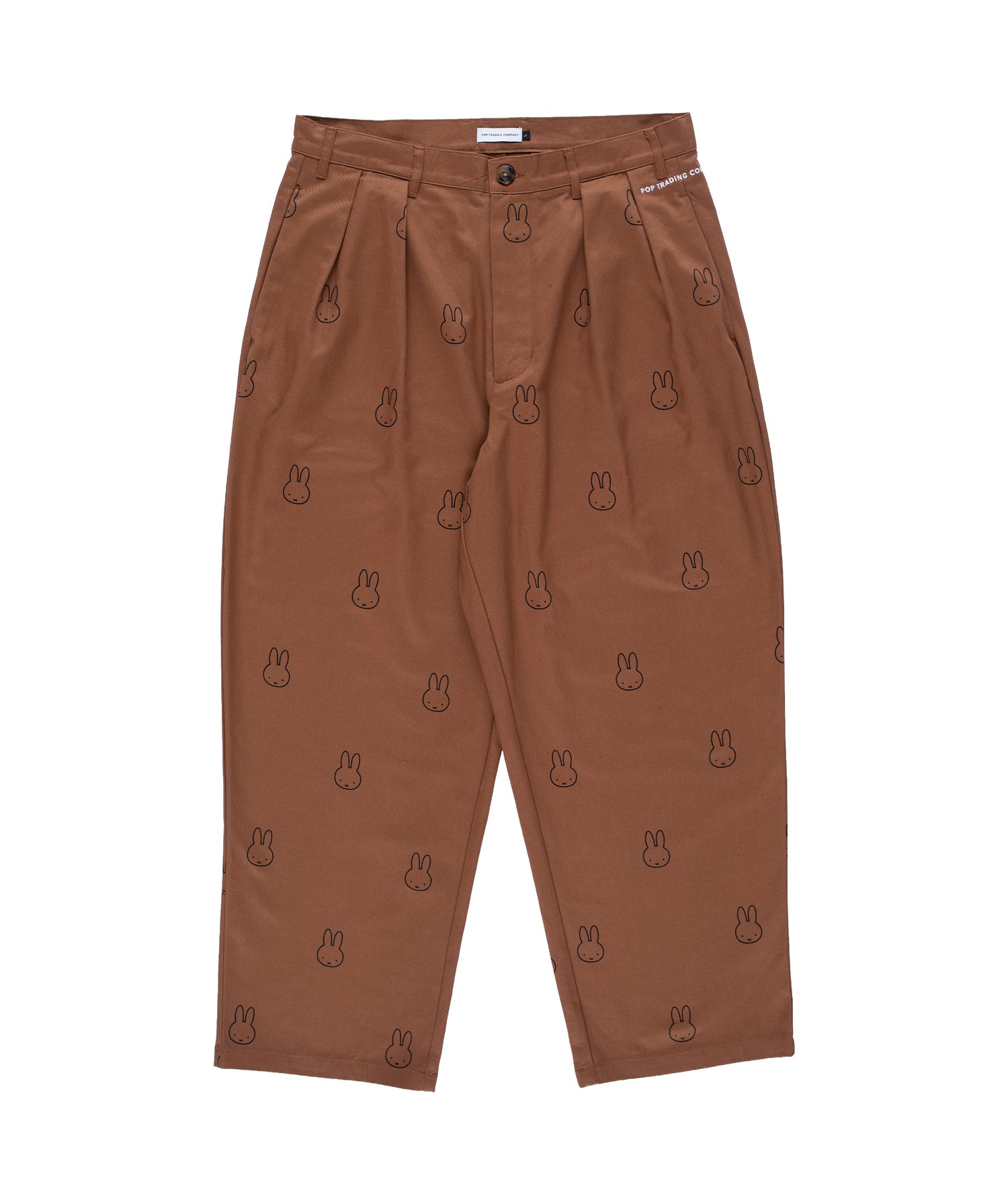 Miffy & Pop Pattern Boat Pants Brown