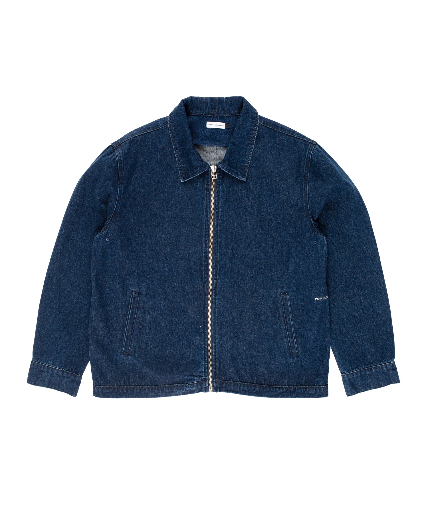 Denim Full Zip Jacket Rinsed Denim