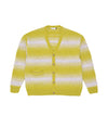 Pop Knitted Cardigan Offwhite/Lime