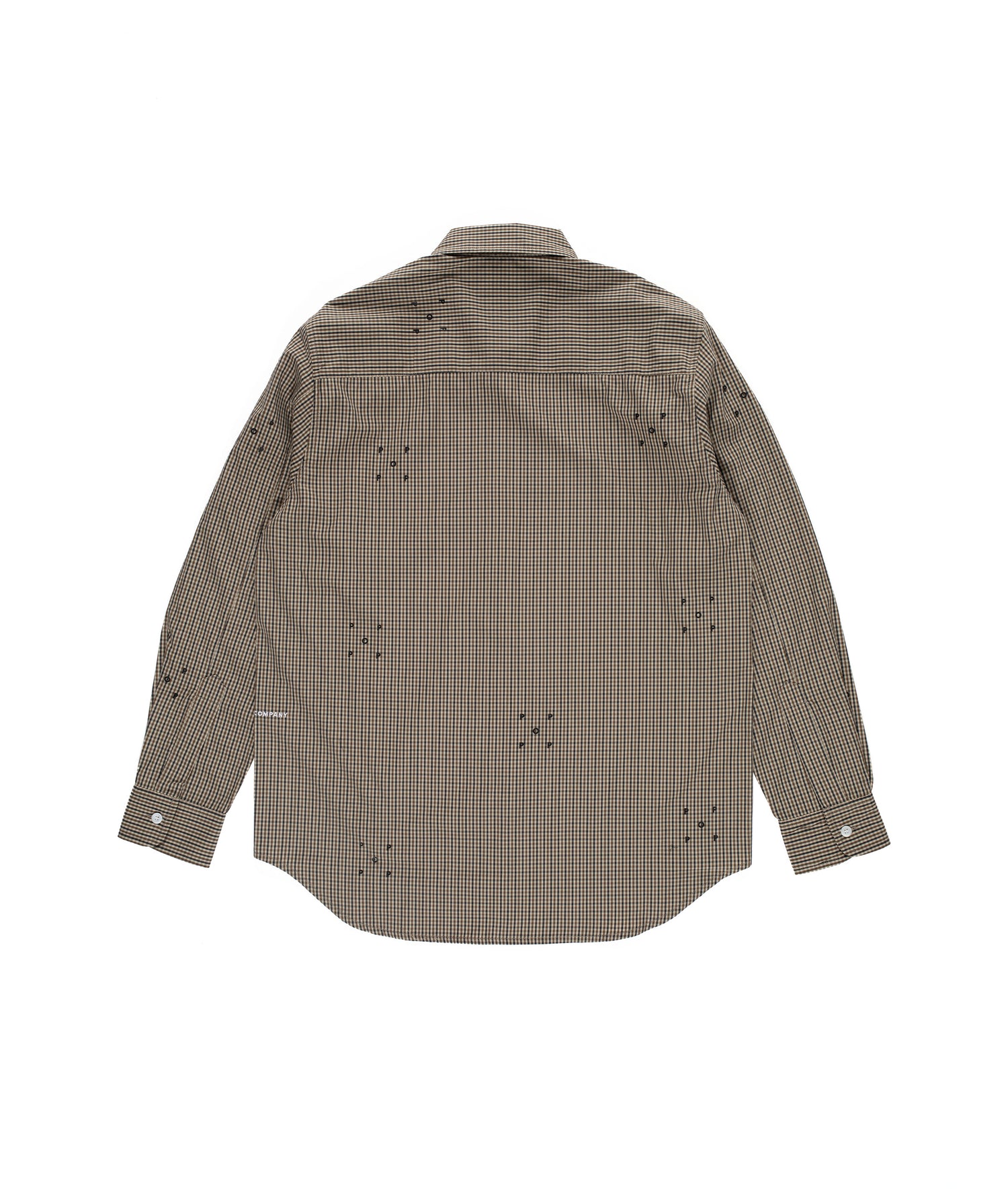 Pop Checked Allover Logo Shirt Navy/Delicioso